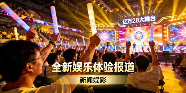 亿万28大舞台全新娱乐体验报道配图 - 观众在电竞场馆欢呼