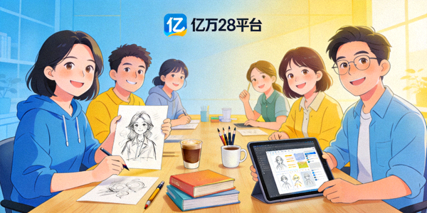亿万28平台创意内容与用户社区 - 用户分享创意作品与友好交流的场景