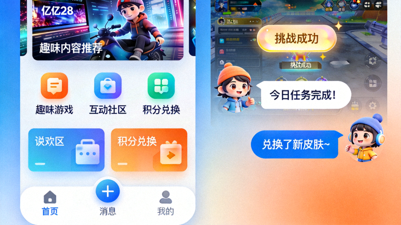 亿万28平台趣味内容与互动功能展示 - 丰富多彩的界面与用户互动场景